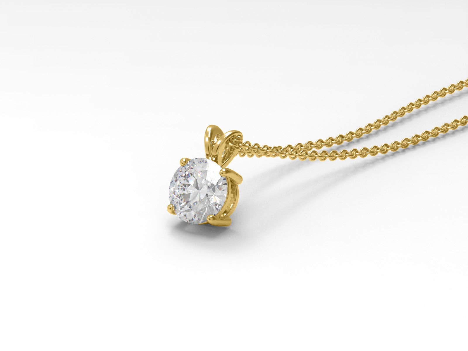 Star Joya – wholesale Pendant/charm necklace – 0.75 Ctw Round Shape Moissanite 925 Sterling Silver Necklace5