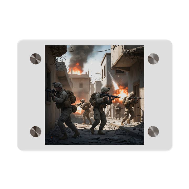 Akryl vægkunstpanel - 2. slag ved Fallujah Irak-krigen for engroshandel hos MIP