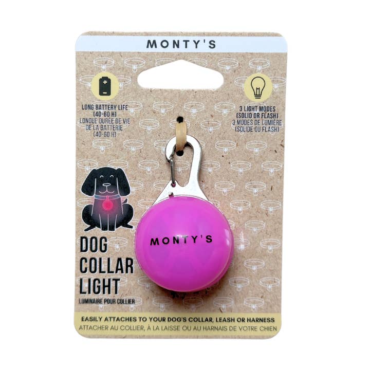 Monty's Bags - Wholesale Pet Collar - Dog - Battery Powered Flashing Dog Collar/Harness Lights