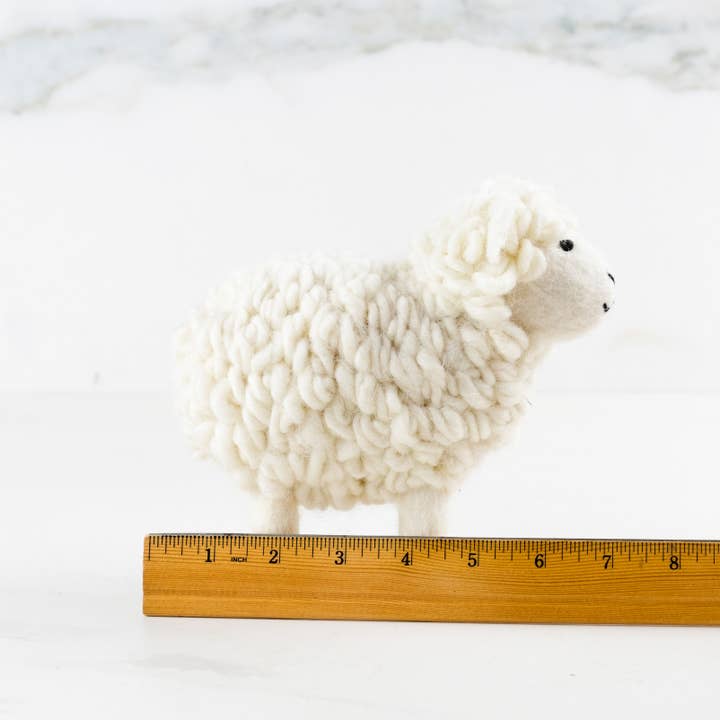 The Winding Road - Wholesale Decorative Tabletop Object - Toys - Sheep - Wooly White - Small or Large5