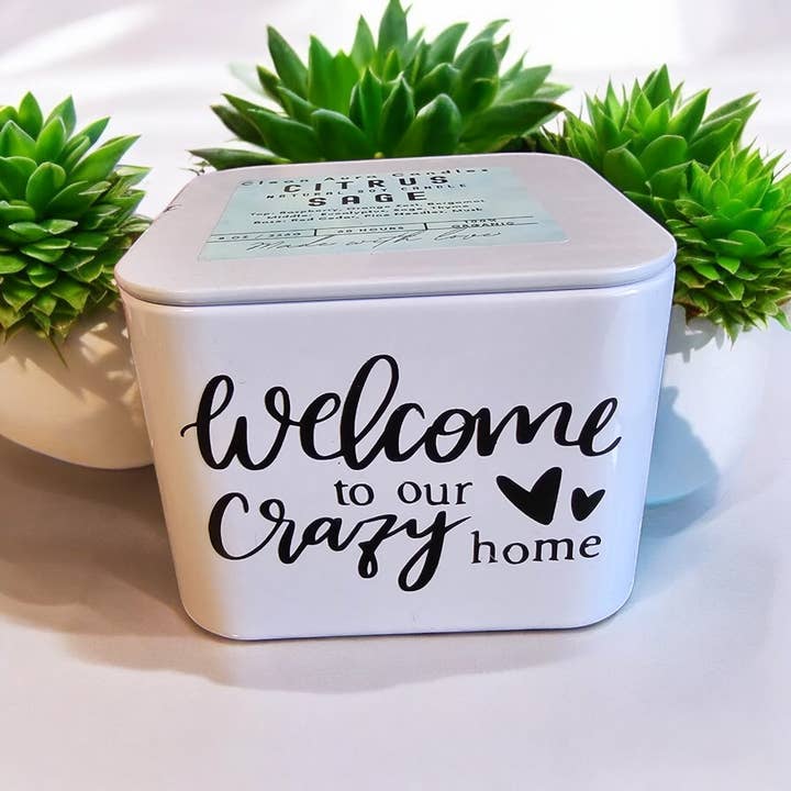 Housewarming Cadeau Geparfumeerde sojawaskaars Welkom thuis voor wholesale door Clean Aura Candles