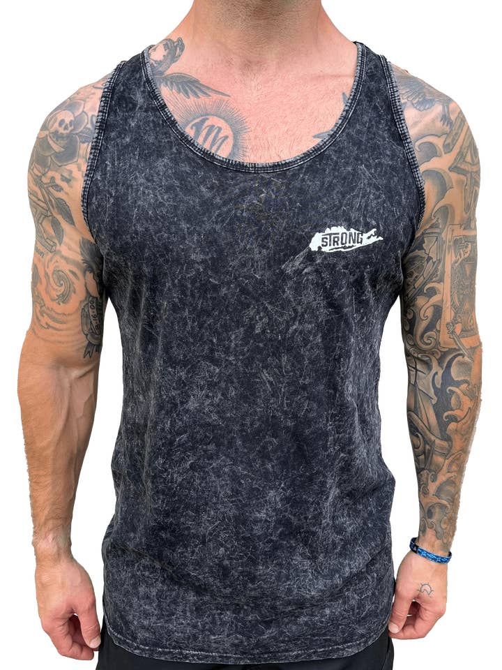 Long Island Strong Mineral Wash Blank Tank for wholesale by Long Island Strong