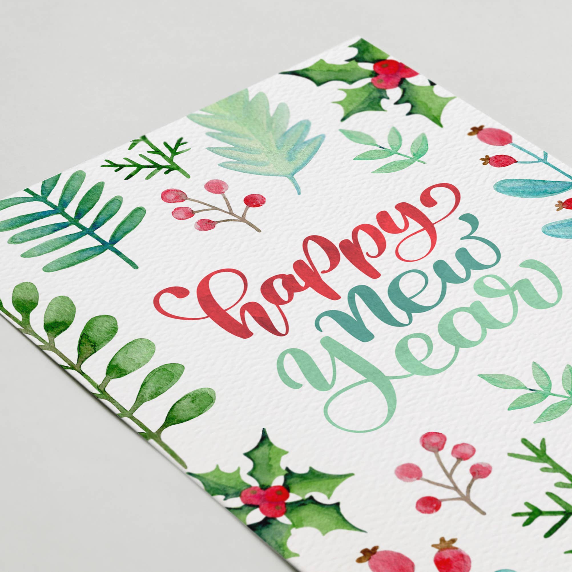 Blue Thistle - Wholesale New Year's Card - New Years Card, Happy New Year Card 2025, Eco Friendly1