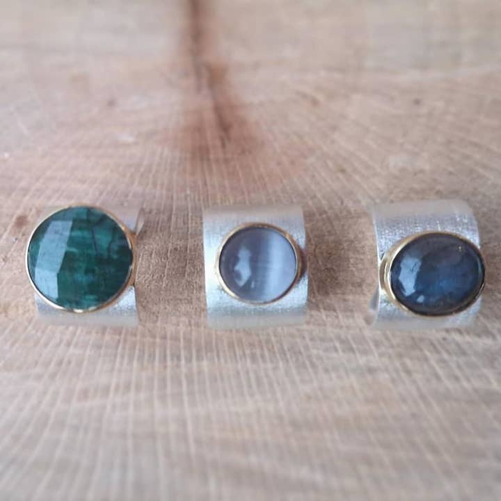 ANILLO GRANADA II PLATA para venta al por mayor de MIO JEWELS