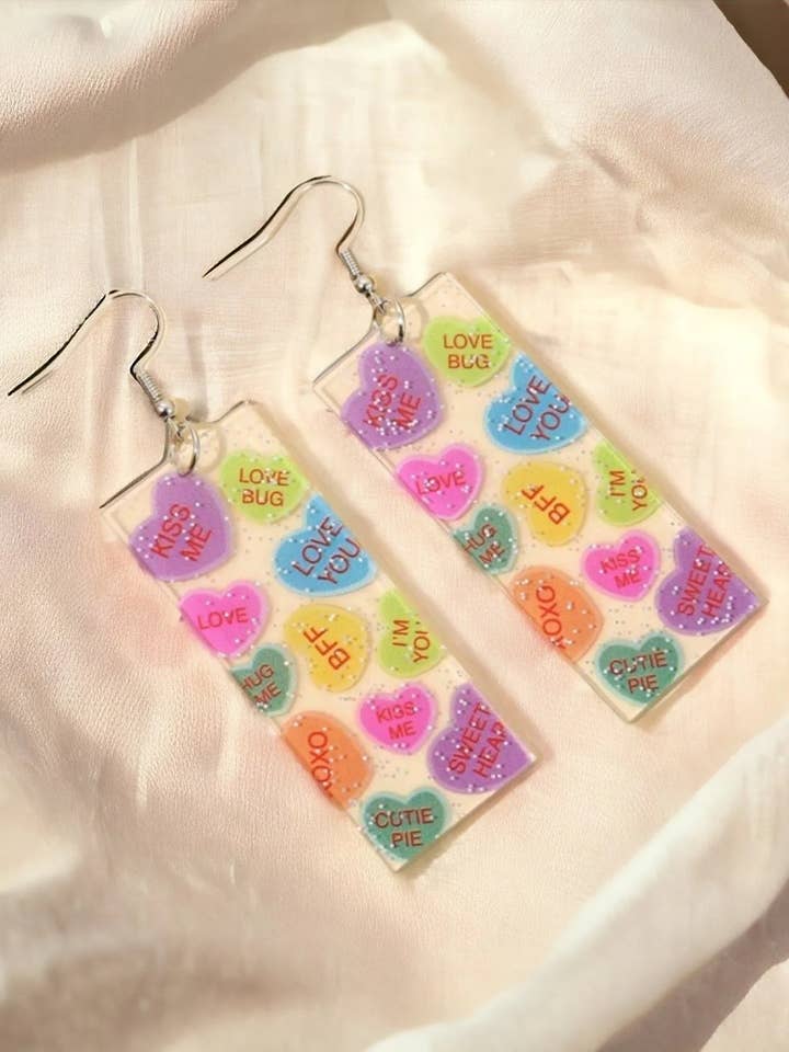 Brincos Dia dos Namorados Barras de Conversas por atacado de The Bling Barn