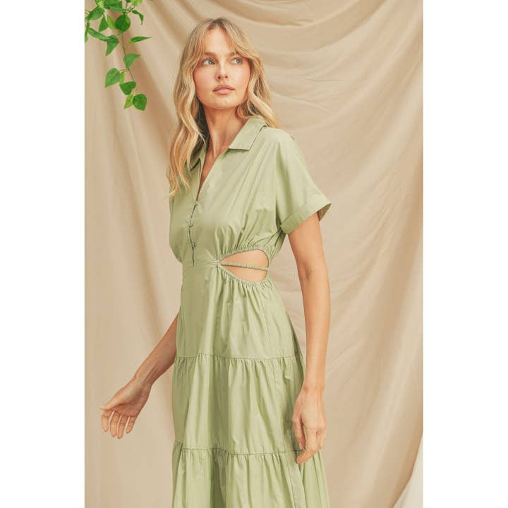 Style Avenue Co. - Wholesale Dress - Women's - Surplice Dress Long Sleeve Maxi Dress