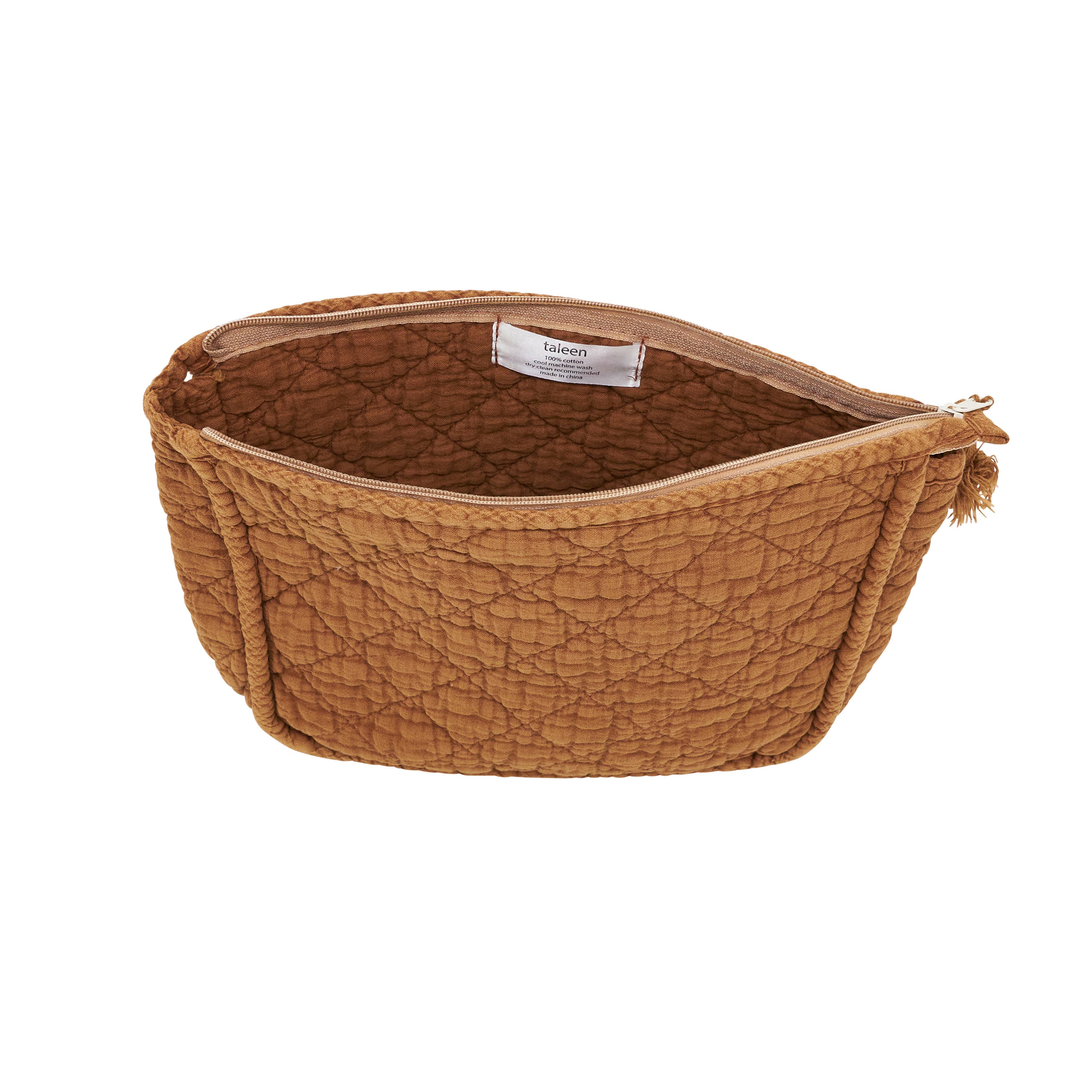 Saro Lifestyle – bolsa de maquilhagem e cosméticos por atacado – Bolsa de Cosméticos Acolchoada de Algodão Suave12