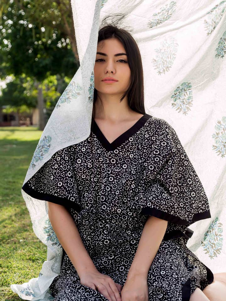 Midnight Mirage Kaftan for wholesale by Offtheory