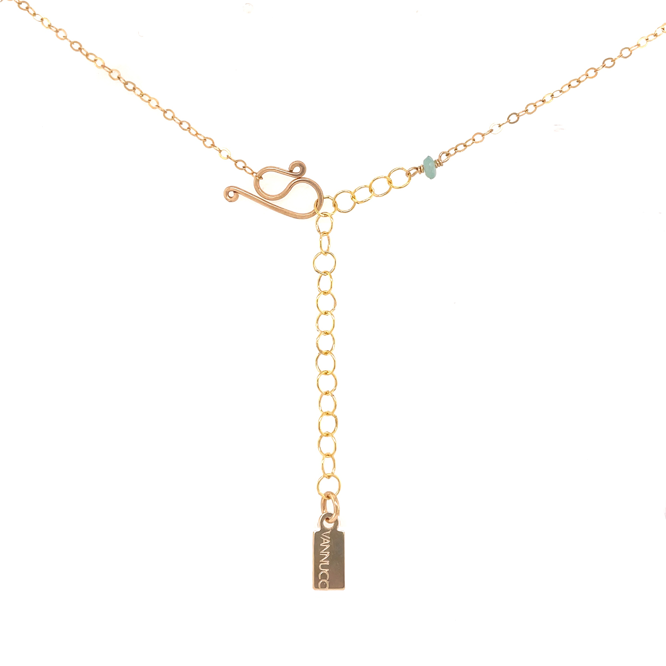 Vannucci – Engroshandel Halskæde med vedhæng – Bali - Ombre ædelsten blomsterhalskæde4