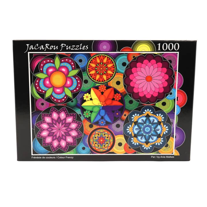 Casse-tête Colour Frenzy 1000 pièces pour la vente par JaCaRou Puzzles Inc.