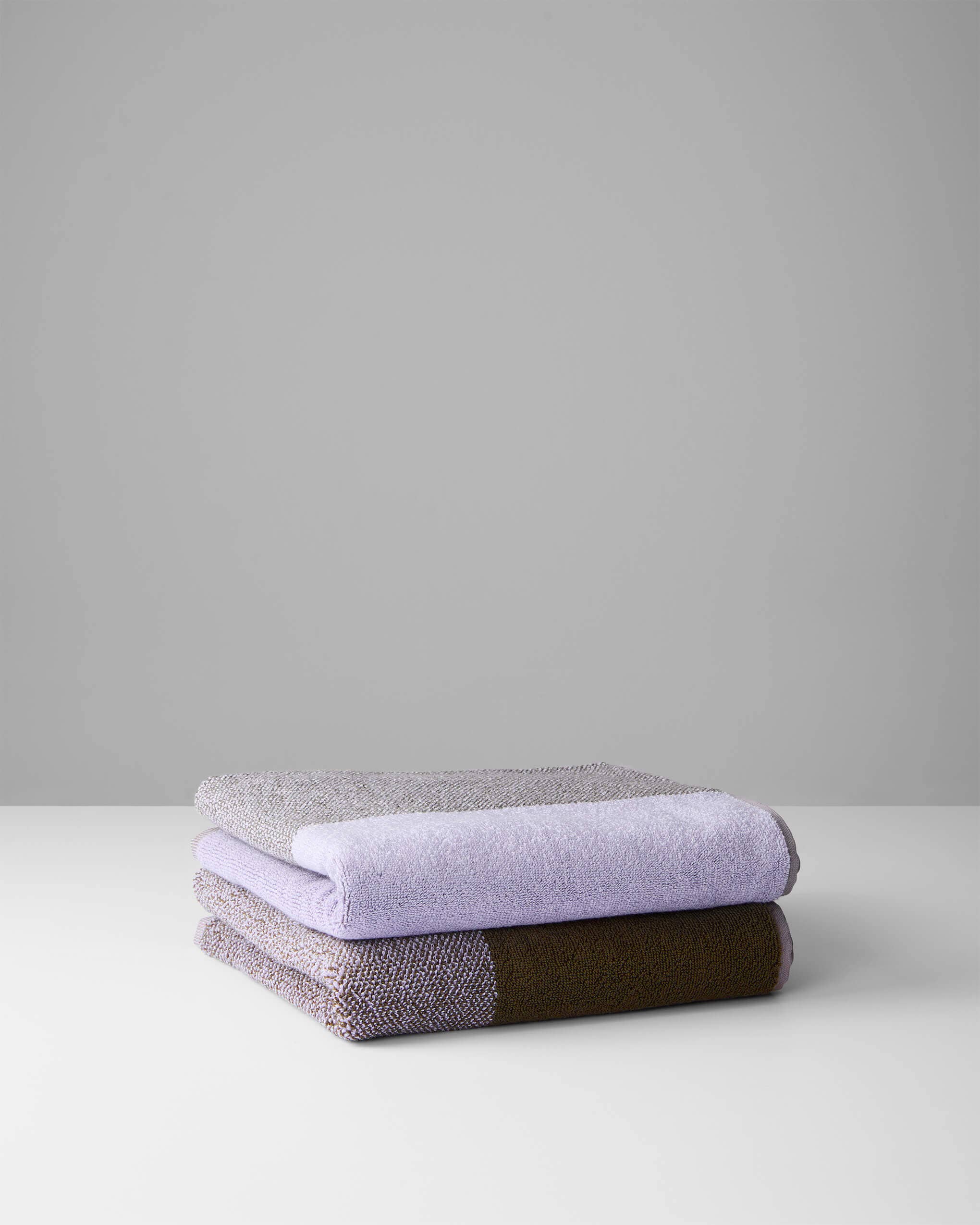 Handdoeken Set Blend Green Lilac (2 st.) for wholesale on Faire8