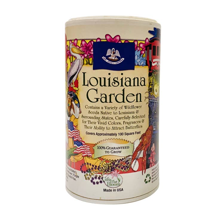 Louisiana Garden Shaker Can for wholesale by Gifts That Bloom