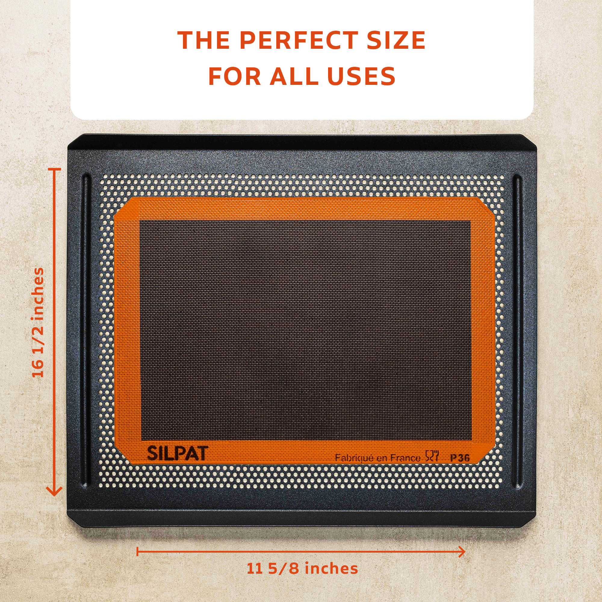Maison Demarle - Wholesale Baking Sheet/Mat - Silpat Bread Half Size Baking Mat3