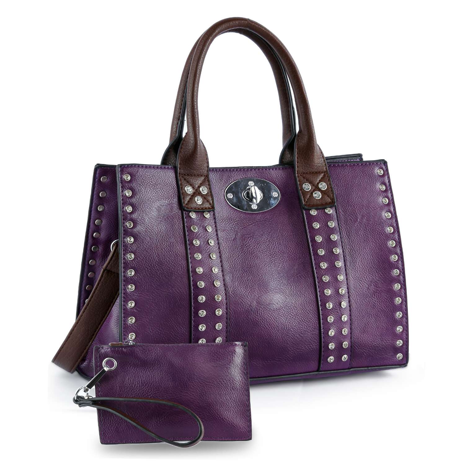 Handbag Express - Wholesale Top Handle Bag - Women's - Accessorized Twist-Lock Handbag20