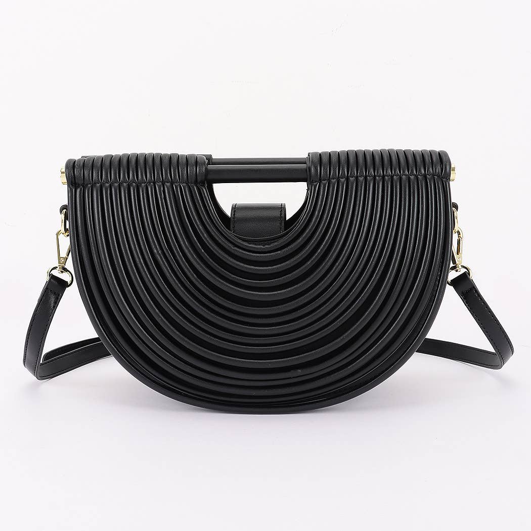 3AM BY H&D ACCESSORIES - Wholesale Crossbody Bag - Women's - Metallic Faux Leather Noodle Bag0