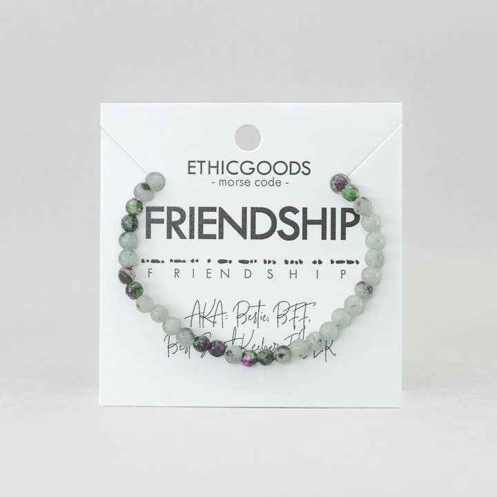 ETHICGOODS - Wholesale Beaded Bracelet - Morse Code Bracelet | FRIENDSHIP