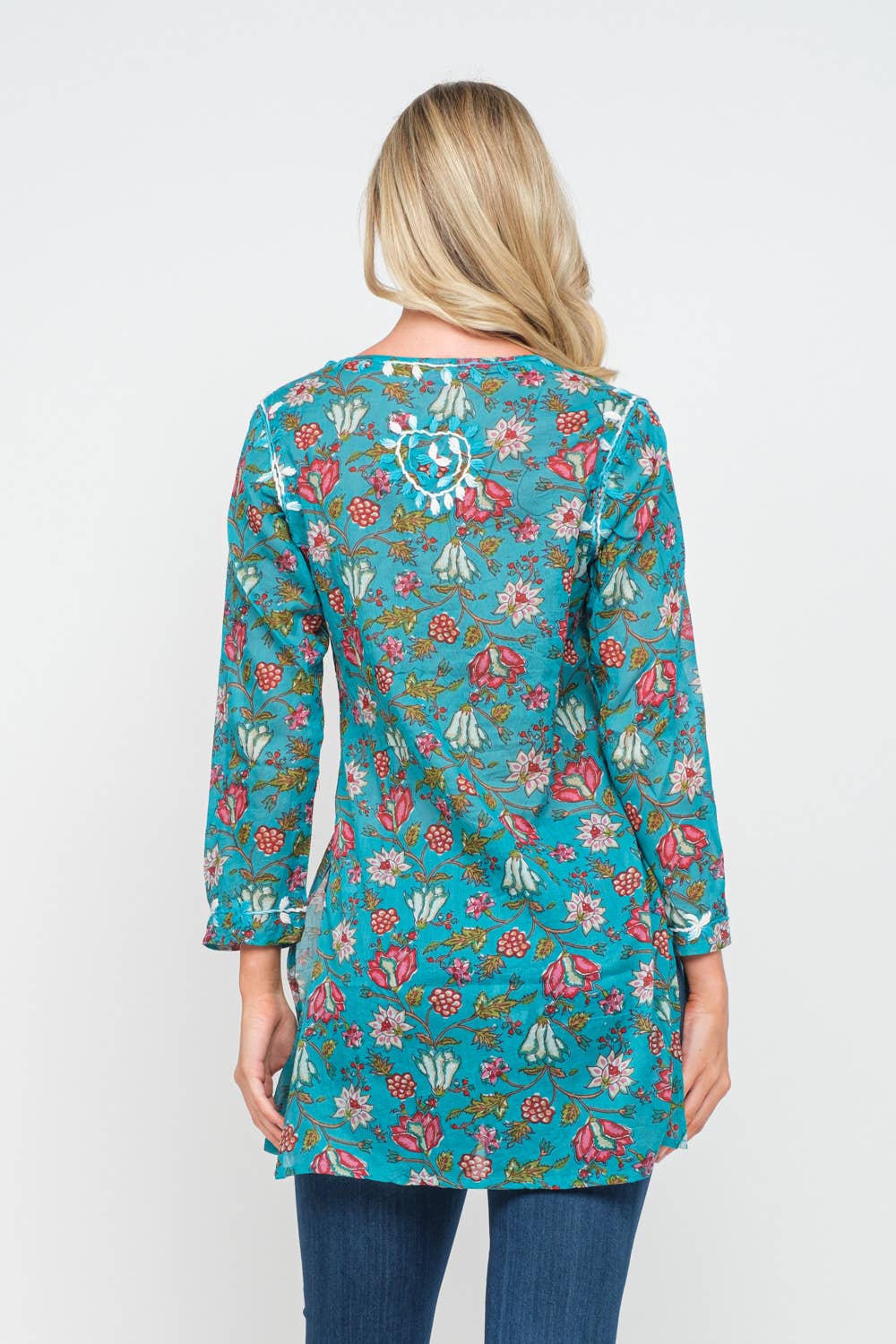 Raj Trading & Imports (USA) Inc. - Wholesale Tunic - Women's - Jackie Printed Embroidered Tunic2