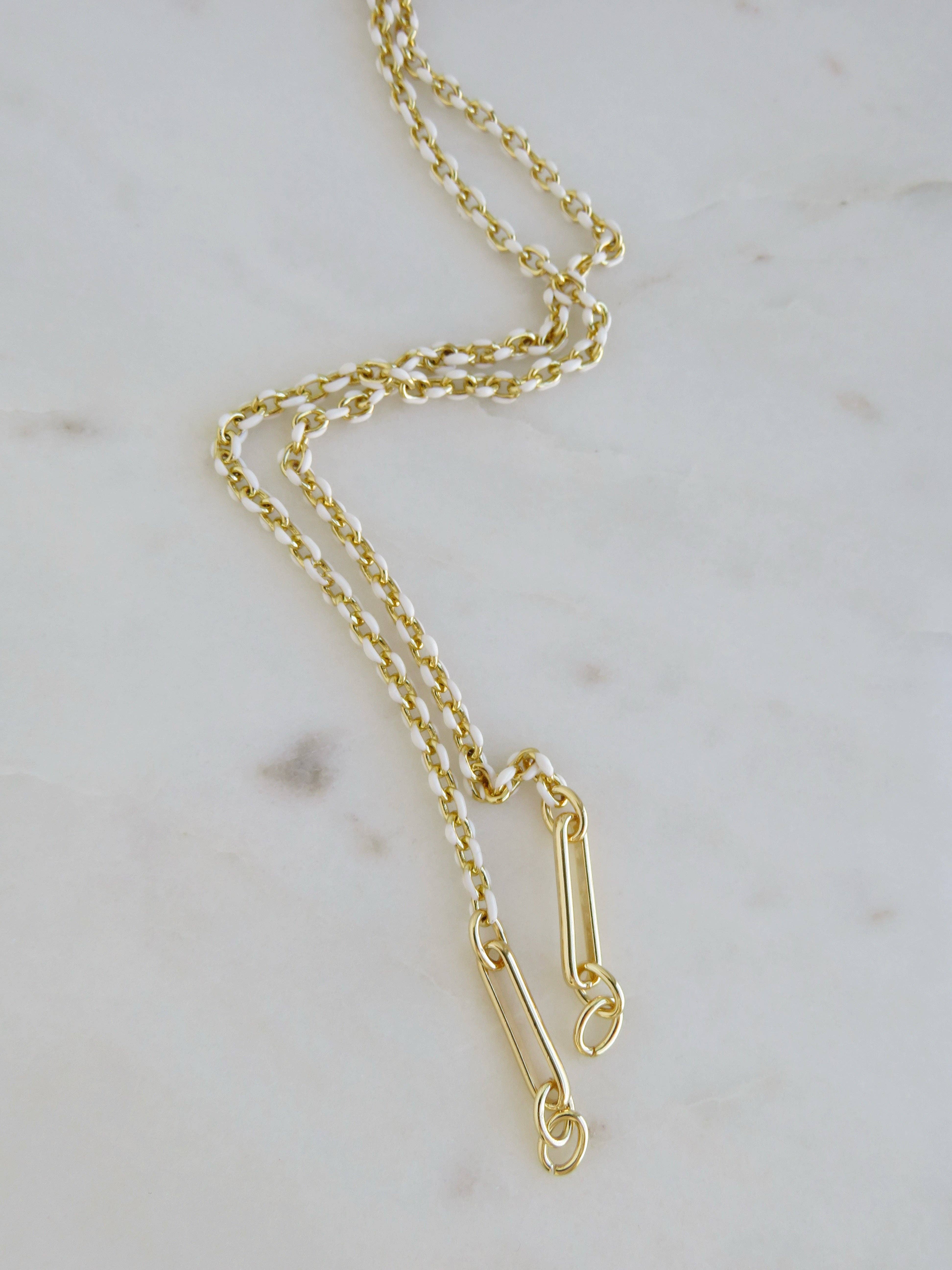 Boutique Suarez Co. - Wholesale Pendant/Charm Necklace - Blanc Charm Holder Necklace - Clicker Clasp - add charms1