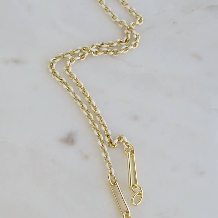 Boutique Suarez Co. - Wholesale Pendant/Charm Necklace - Blanc Charm Holder Necklace - Clicker Clasp - add charms1