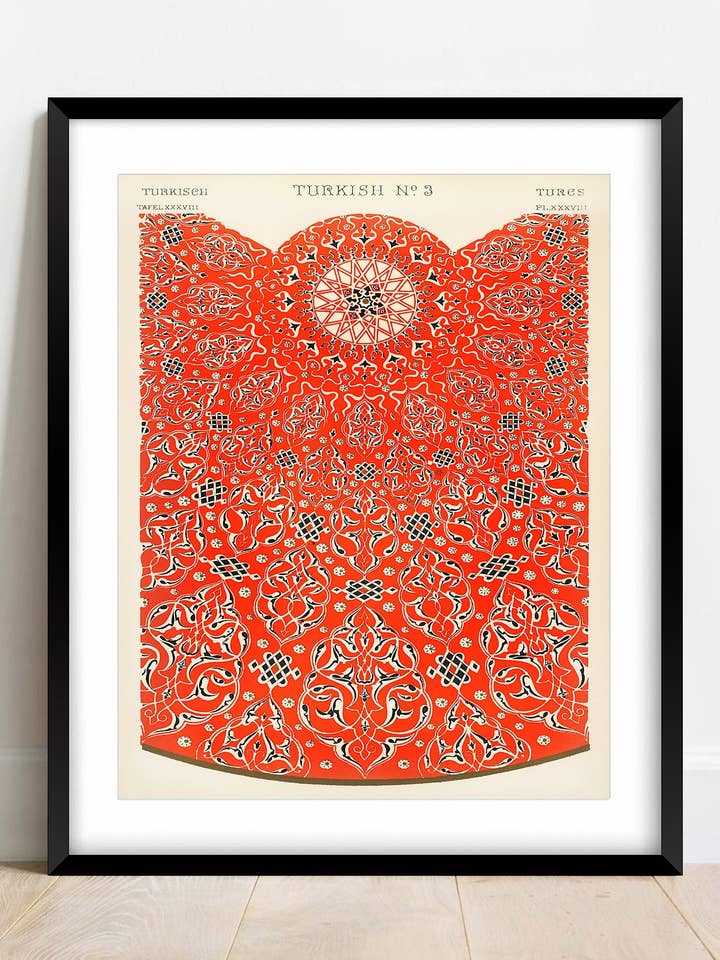 Vintage Turkish Patterns Print for wholesale by AwalkonthewildsideUK