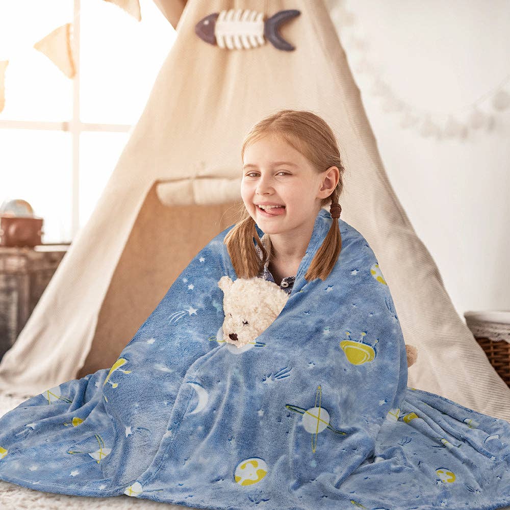 Pavilia – wholesale Throw blanket – Glow In The Dark Fleece Throw Blanket48