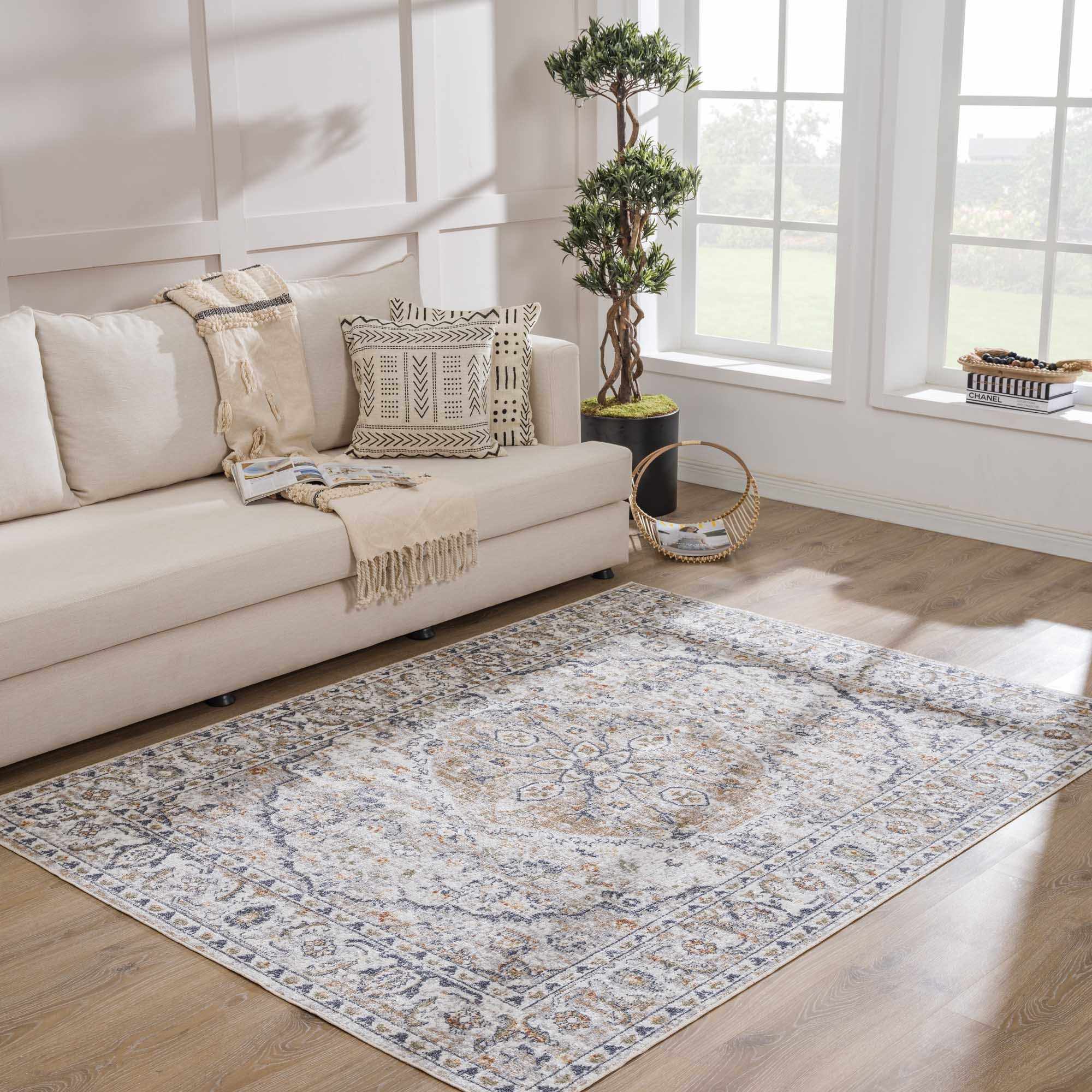 Hauteloom - Wholesale Area Rug - Cream Hiti Washable area rug2