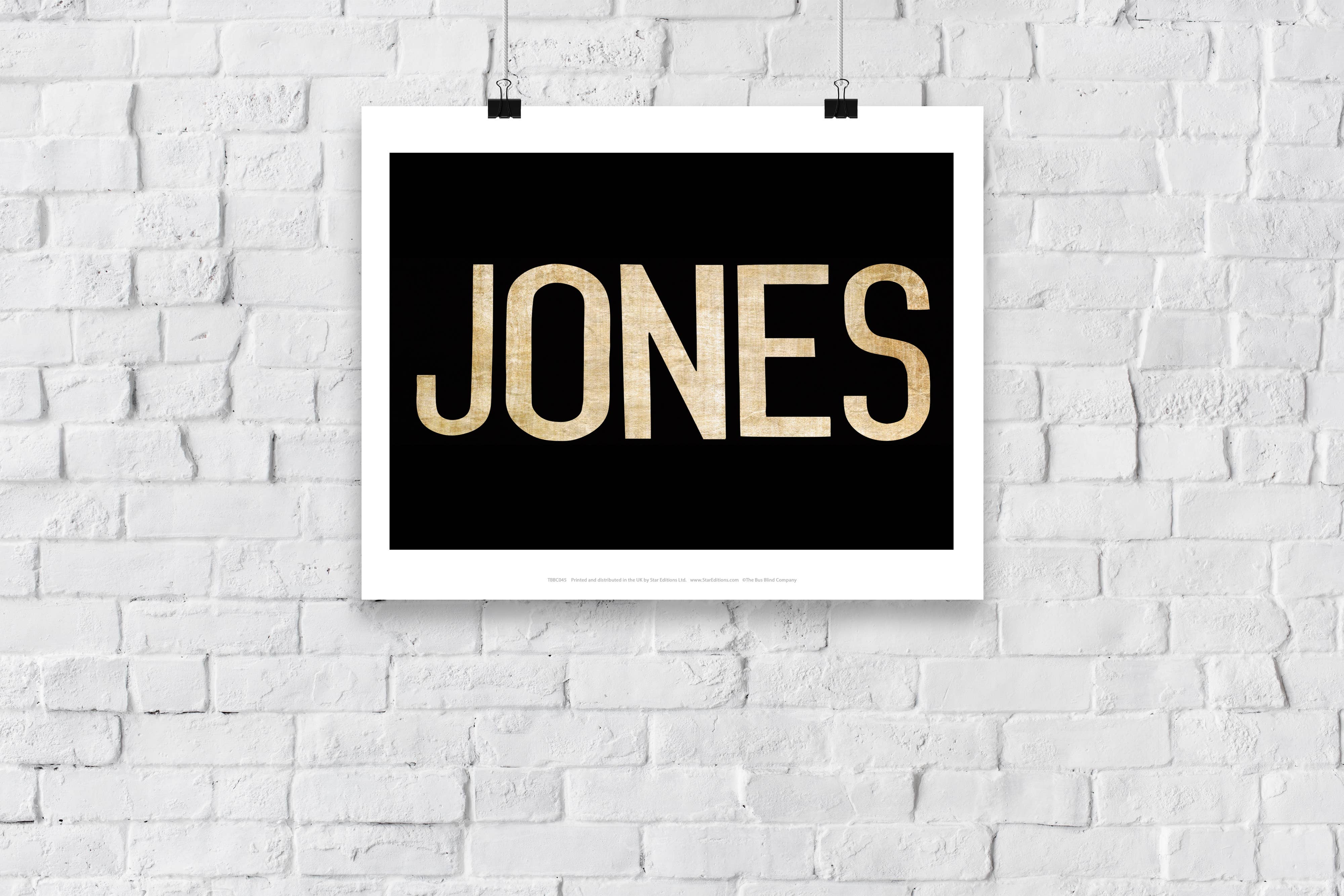 Star Editions - Vente Affiche d'art - Jones - Texte - Impression artistique de qualité supérieure 11 x 14 po2