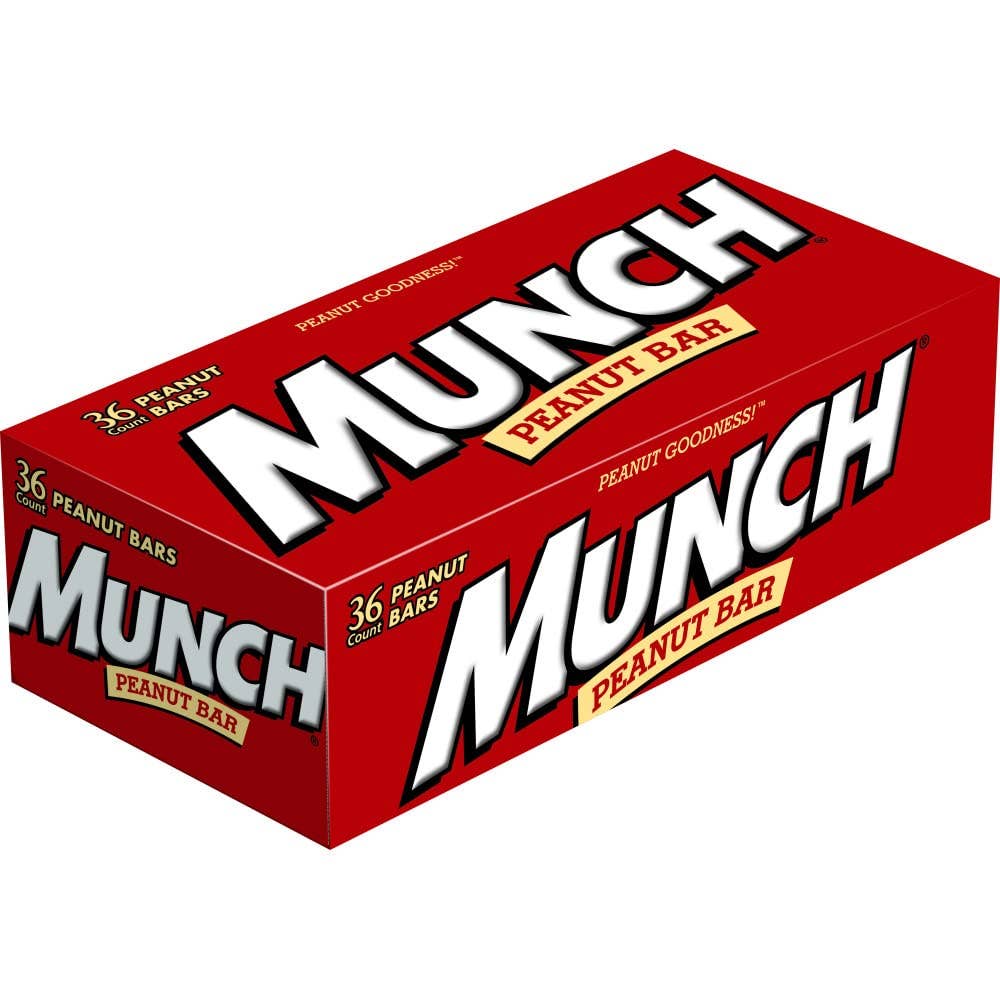 Long Island Candy Factory - Wholesale Chocolate Bar - Munch Peanut Candy Bar 36 Count 1.42 Ounce Bars0