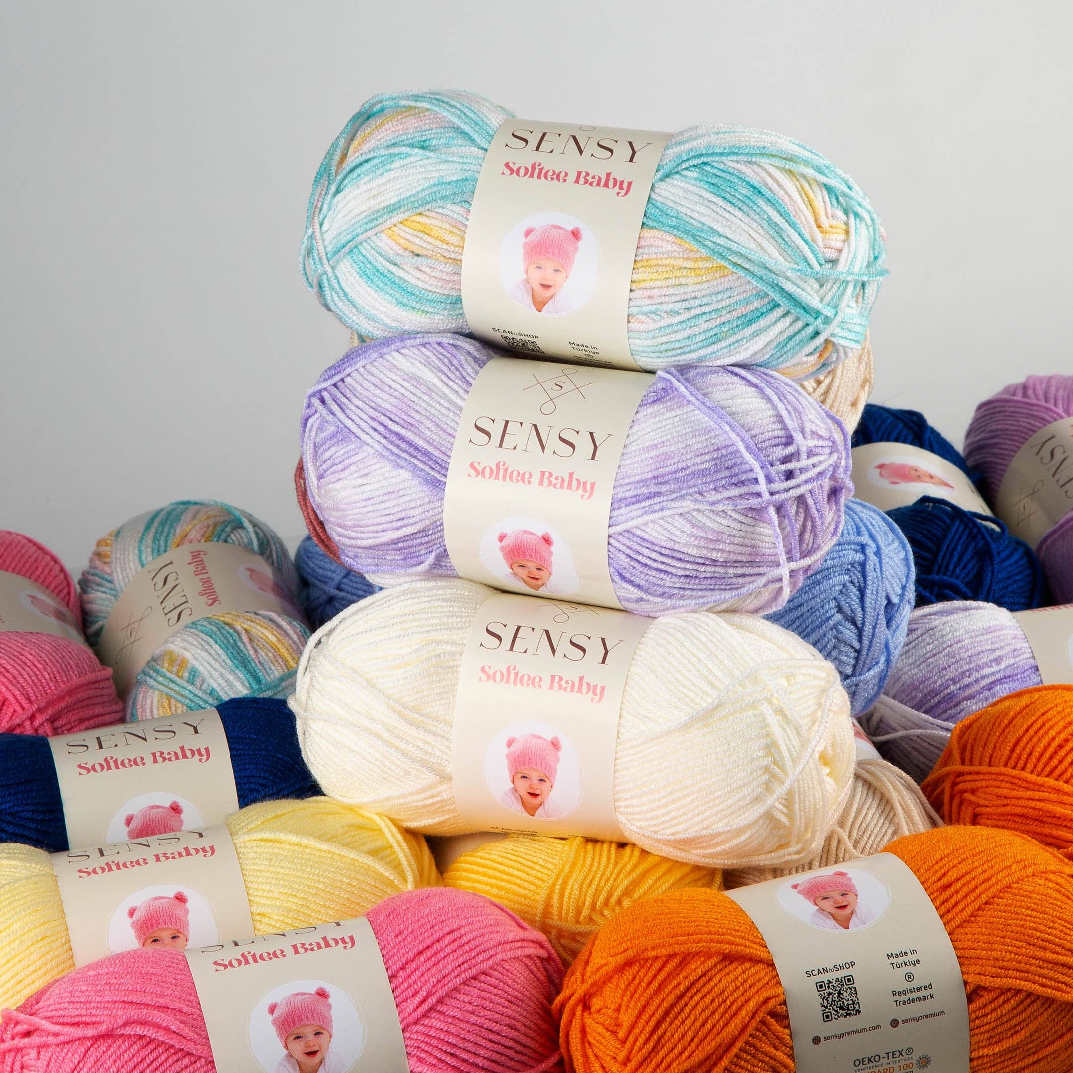 Sensy – wholesale Garn – Sensy Softee Babygarn, 3,5 oz, 275 meter, Gauge 3 Light41