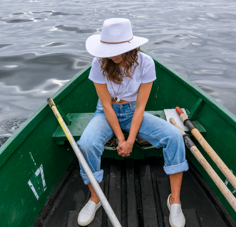 White Safari Wide Brim Straw Sun Hat - Style Felix for wholesale on Faire12