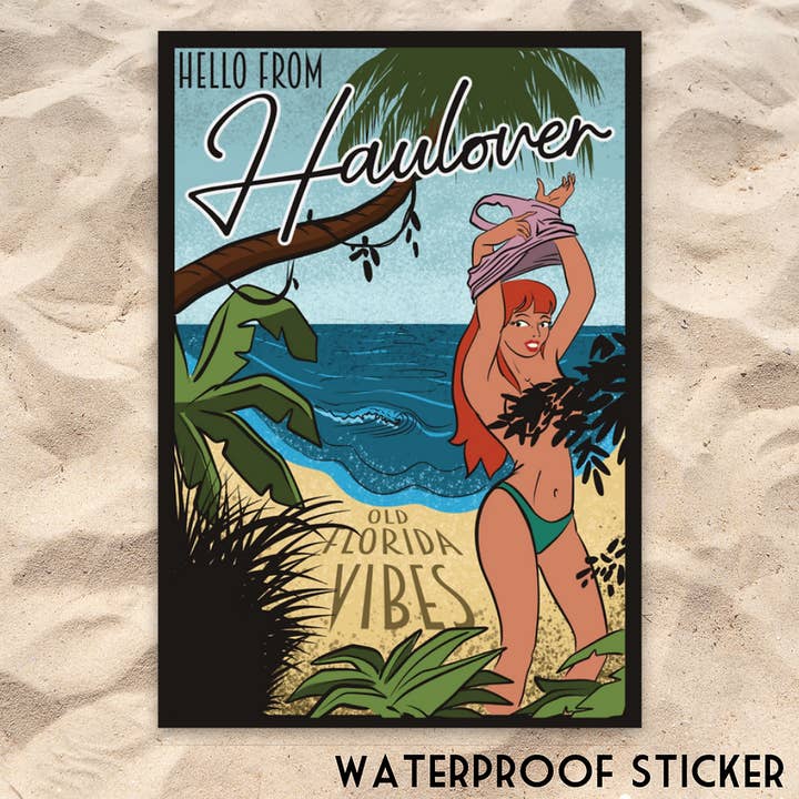 Haulover Sticker for wholesale by Old Florida Vibes
