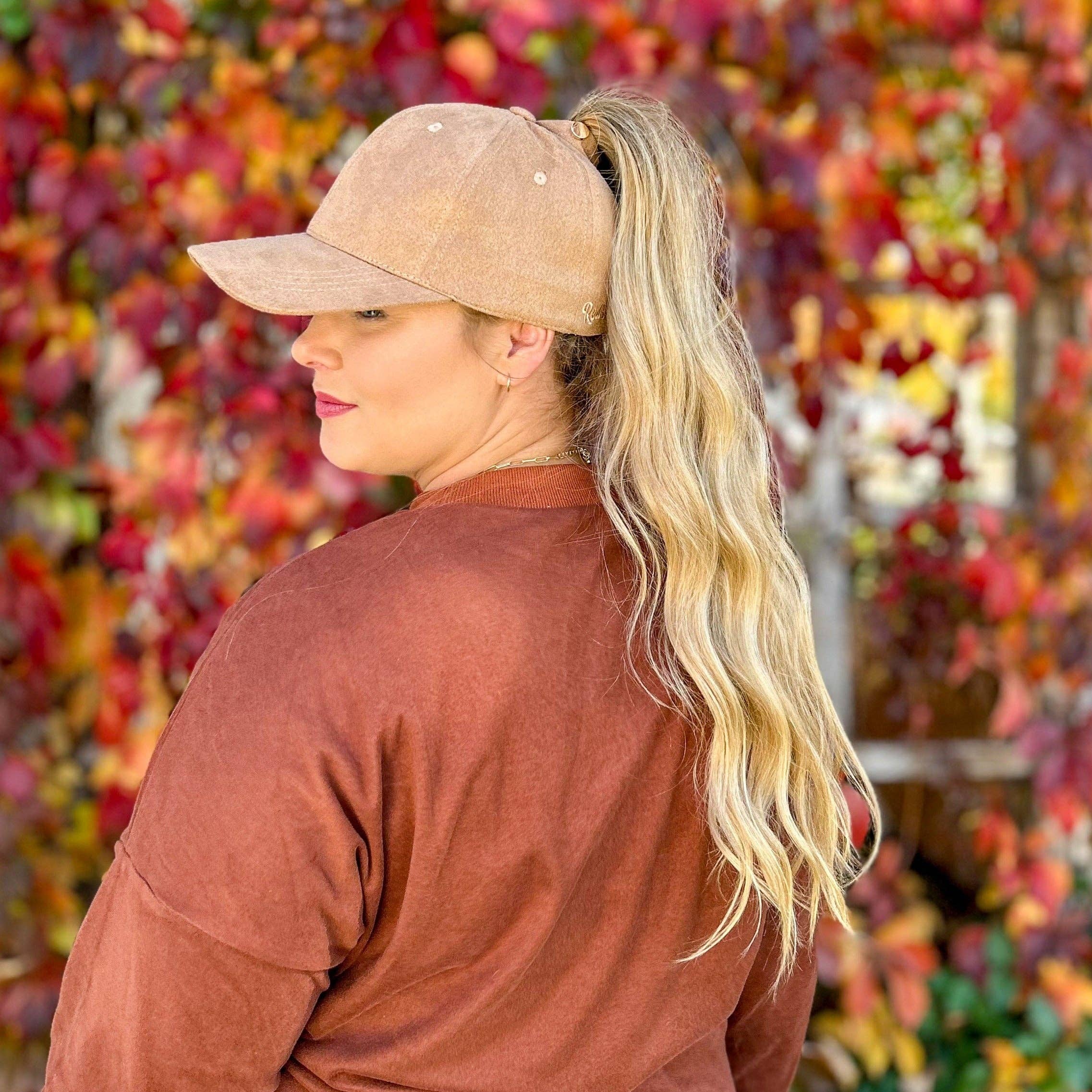 Red Sprite Hats - Wholesale Baseball Cap - Women's - Hidden Messy Bun Baseball Cap 1.0, High Ponytail Hat21