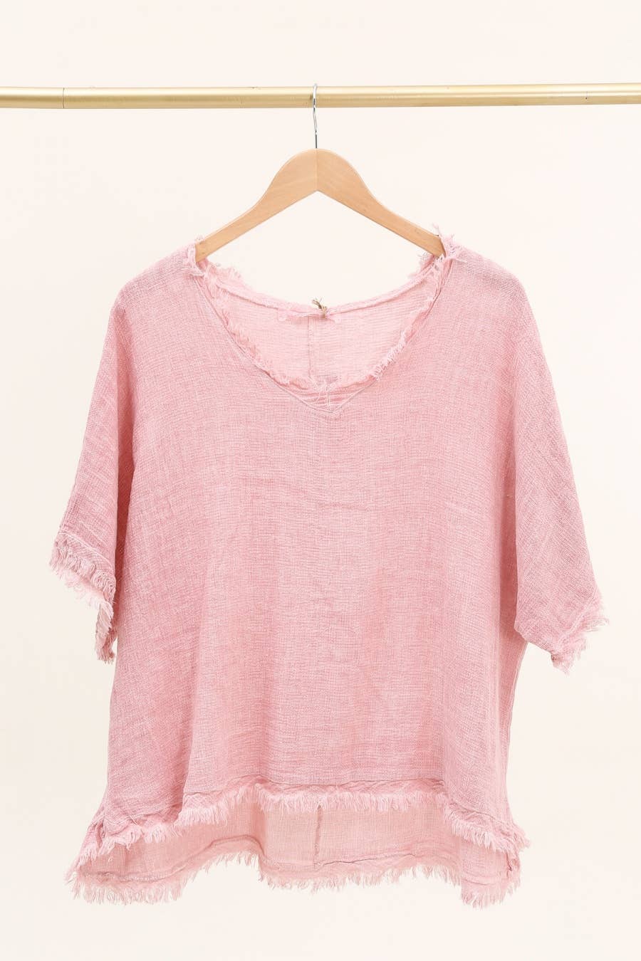 LÉA & LUC - Wholesale Blouse – Women’s - Plain blouse in 50% Linen and 50% Cotton REF. 98283