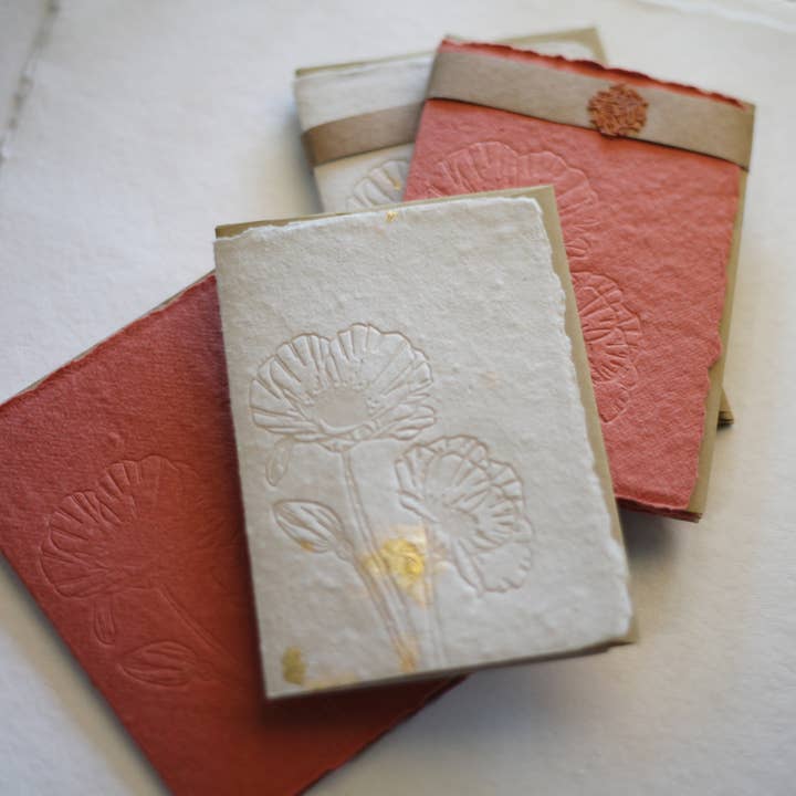skelley west design co + letterpress - Wholesale Stationery/Notecard Set - Letterpress card pack | handmade paper | Poppies3