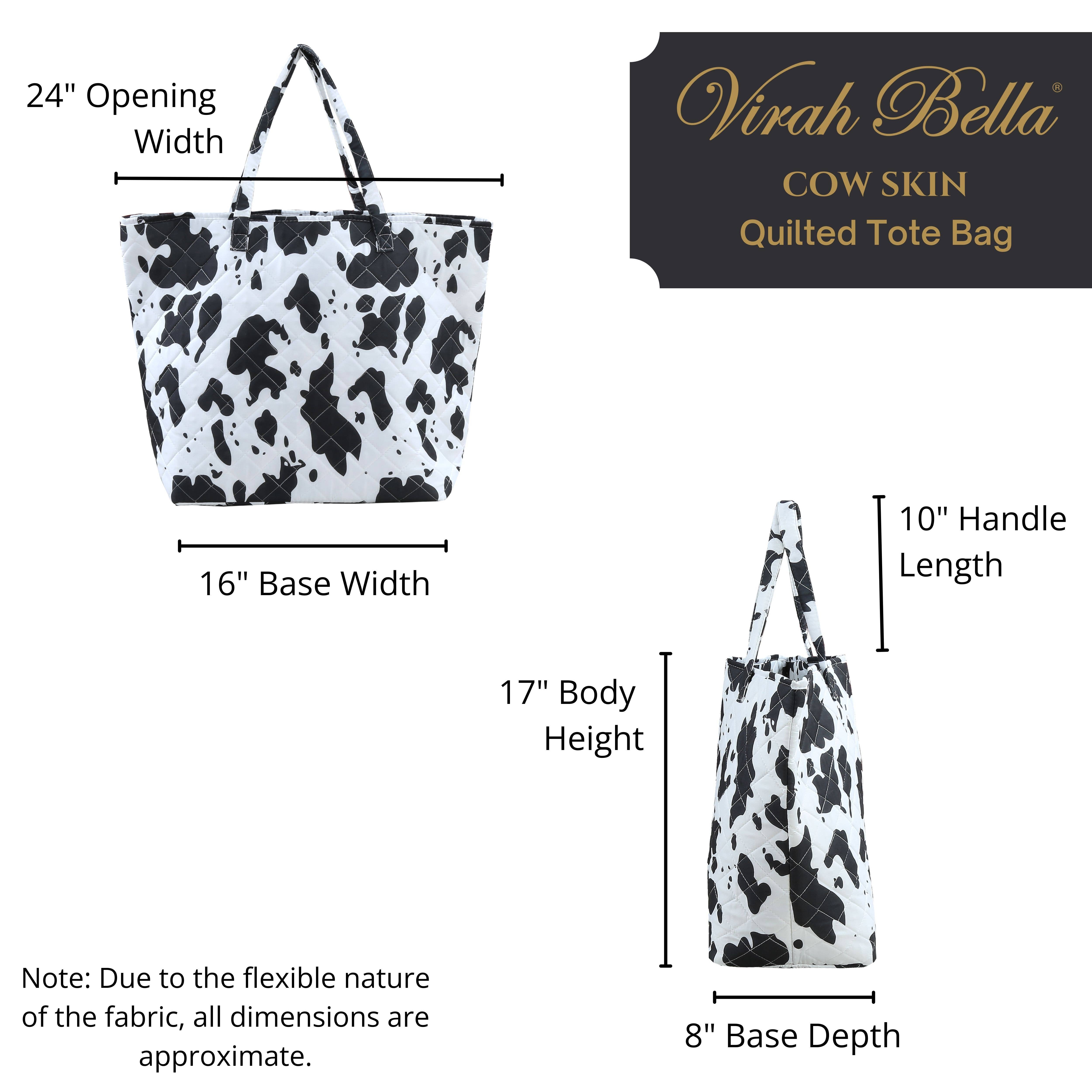 Duke Imports - Vente Tote bag – femme - Sac cabas matelassé "Cow Skin" de créateur2