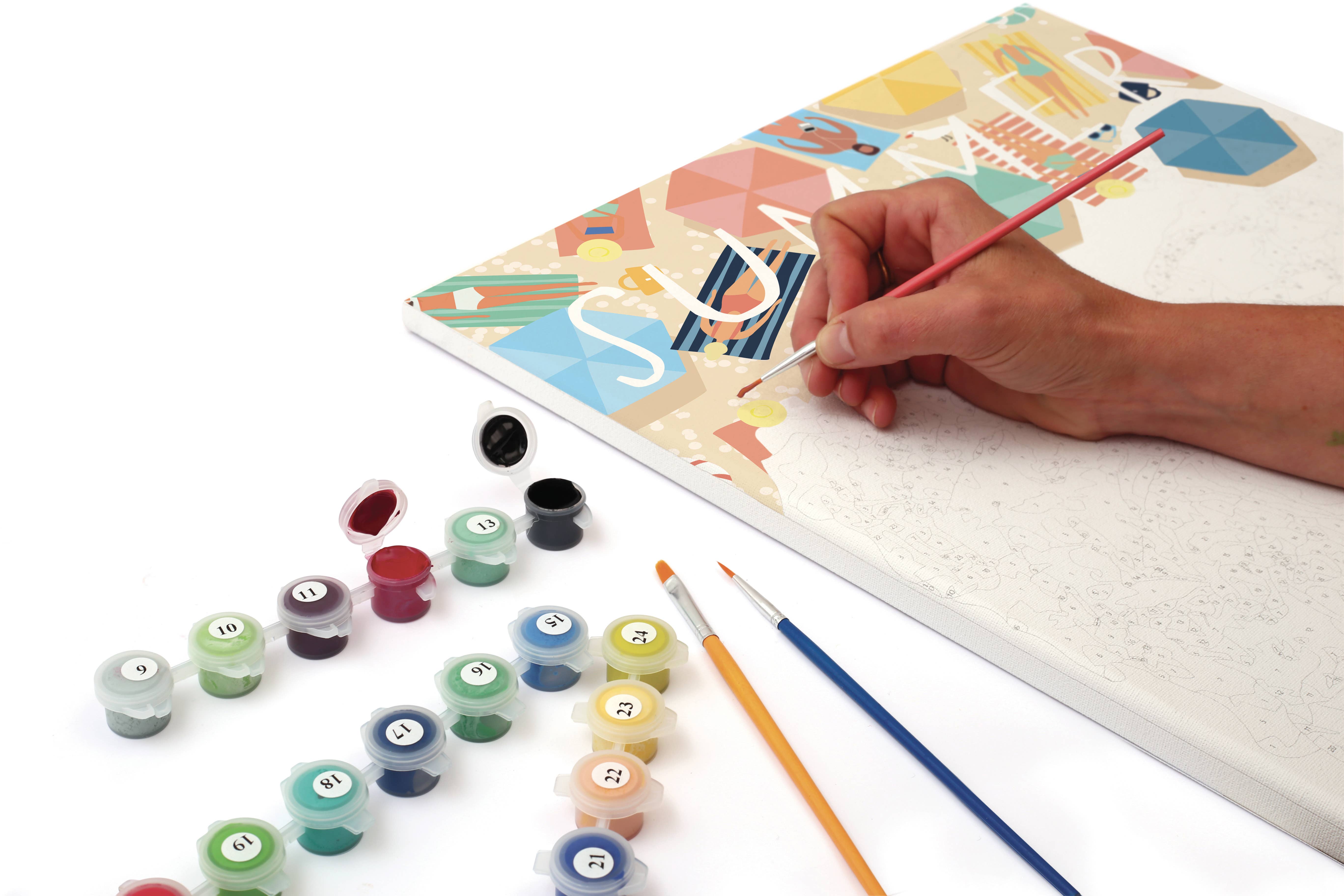 Graine Créative - Wholesale DIY Craft Kit - PAINT BY NUMBER AT THE BEACH2