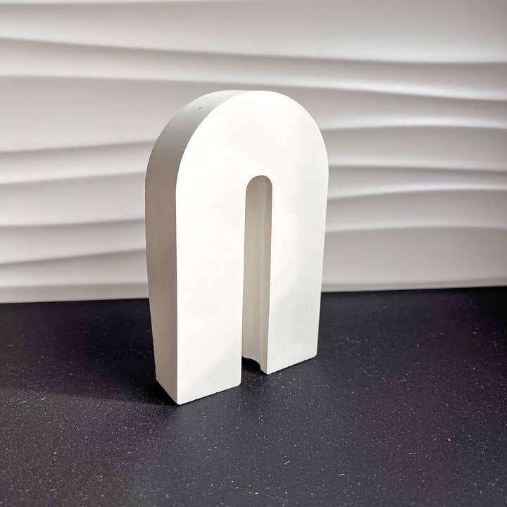 Minimal Loot Design - Wholesale Sculpture - Concrete Sculptural Arch, Standing Arch Decor, Nordic, Decorative Arch, Photo Props, Geometric Ornament, Cement Decor, Modern Decor, Still2