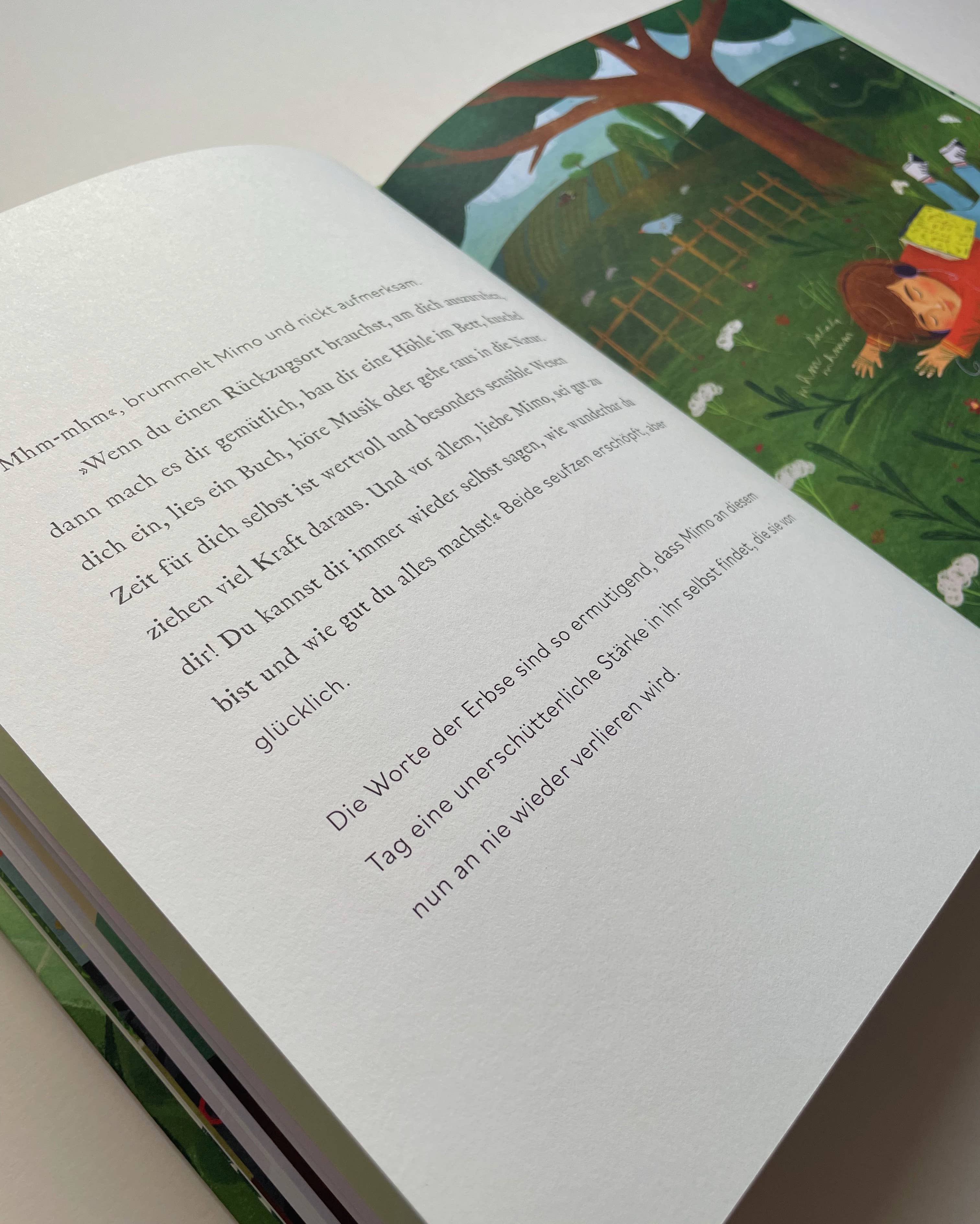 franzizo nachhaltige papeterie – wholesale Förskolebok (3–5) – Boken «Mimo och den lilla ärtan»7