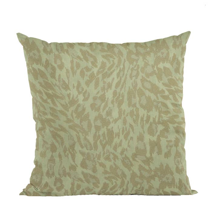 Coussin décoratif de luxe à broderies Plutus Stonewash Cheetah pour la vente par Plutus Home Brands