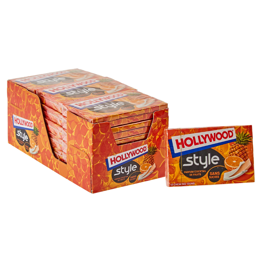 123bonbon - Wholesale Chewing Gum - HOLLYWOOD Chewing Gum Style Cocktail Fruits2