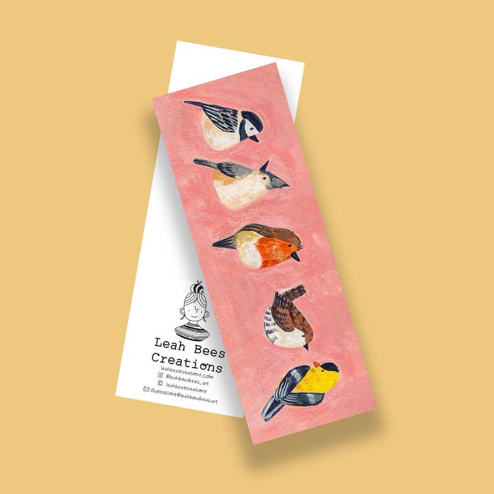 Birds — bookmark for wholesale by Leah Bees Creations