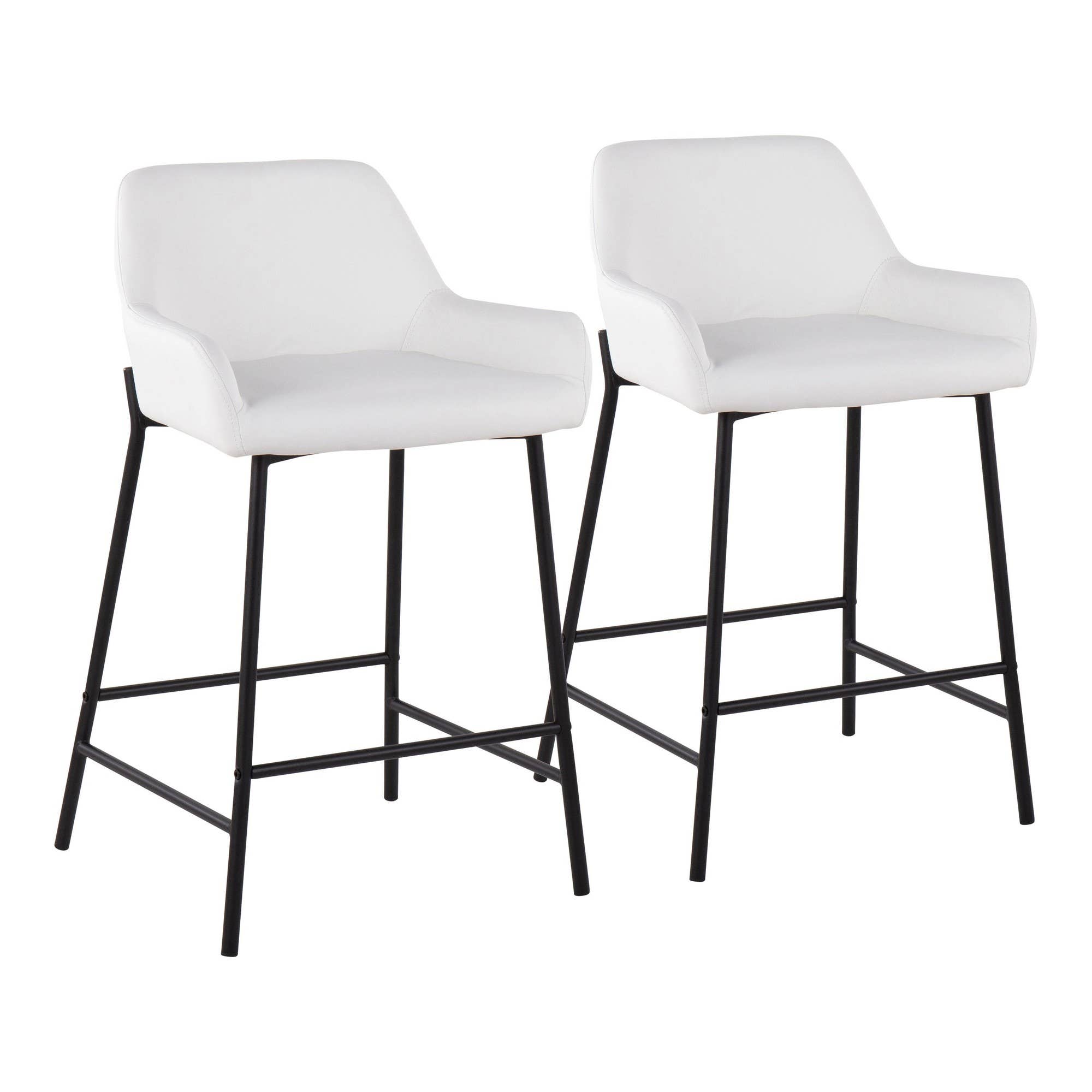 LumiSource and Grandview Gallery - Wholesale Stool - Daniella 24" Fixed-Height Counter Stool BK - Set of 28