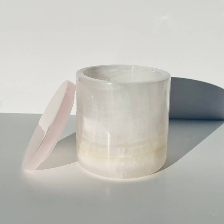 Real Fruit Body - Wholesale Candle Holder - Natural Onyx Stone Candle Vessel3