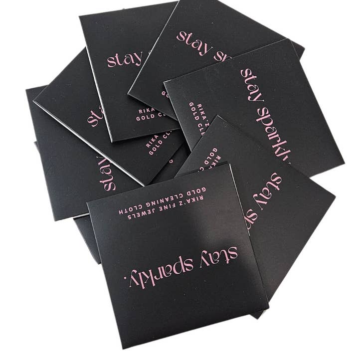 Black Rikaz Jewelry Cleaning Cloth for wholesale on Faire