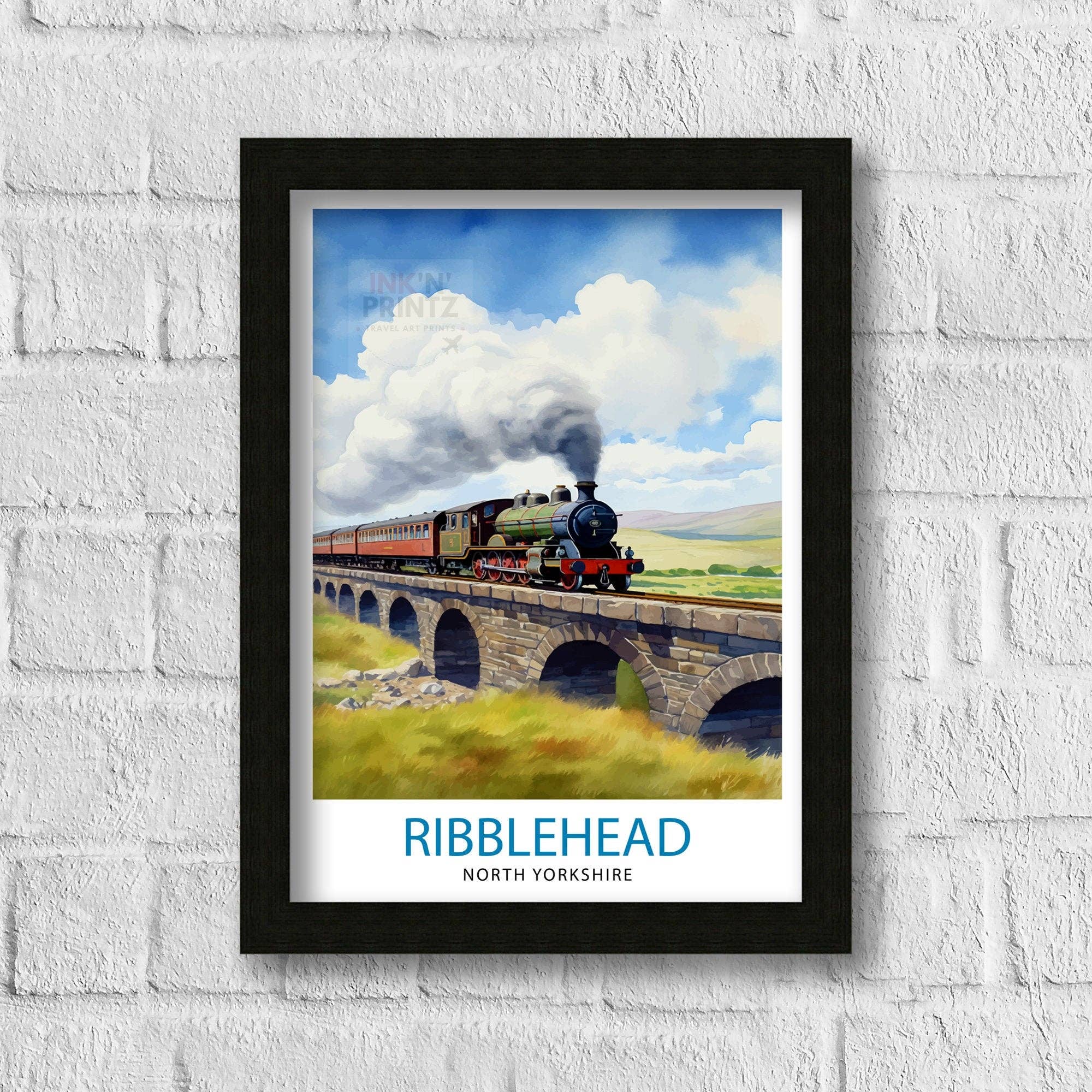InkNPrintz – wholesale Poster – Ribblehead Viaduct Landscape Poster Yorkshire Dales Wall Art Ribblehead Viaduct Poster UK Travel Posters Yorkshire Art Poster Ribblehead1