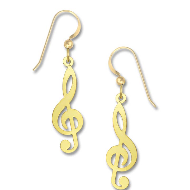 Gold Treble Clef - DISCONTINUED for wholesale by Left Hand Studios
