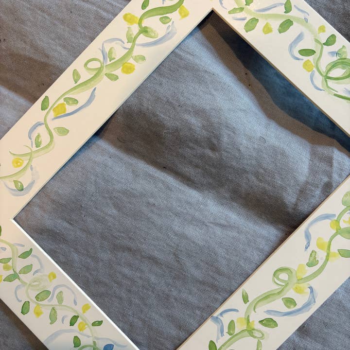 Paper Shells Studio - Wholesale Picture Frame - FRAME MAT, Hand-Painted - Watercolor - 8x10 for 5x7 Photo
