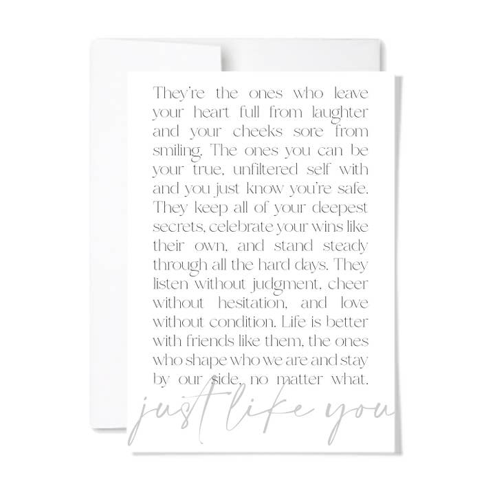 Just Like You for wholesale by paperscript