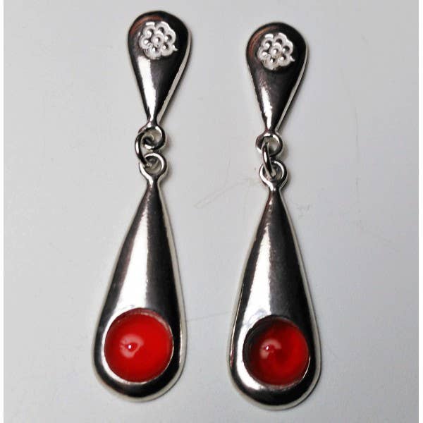 flower and stone earrings for wholesale by Platasari