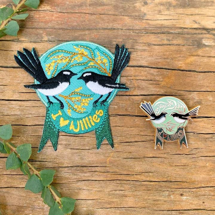 Bridget Farmer Printmaker - Wholesale Patch - I Love Willies Embroidered Patch3